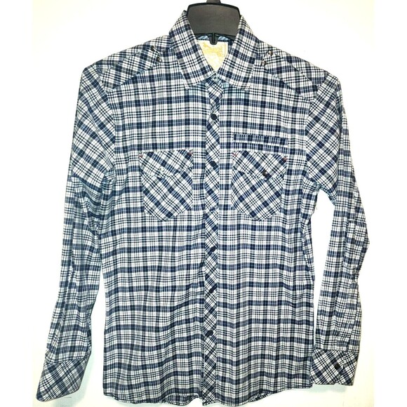 Sovereign Code Plaid Button Long Sleeve Woven Pleasure Men's Shirt Size Small - Picture 1 of 7